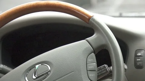 Blastoff the car, steering wheel Stock Footage 71767125