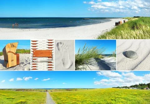Blatic Sea Collage Stock Photos