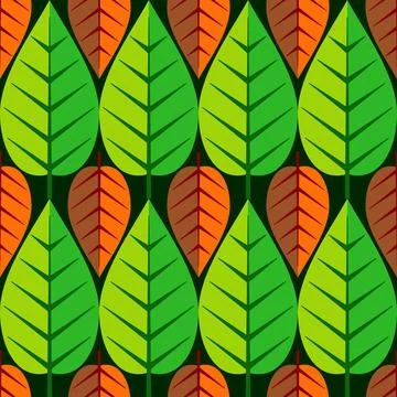 Blätter seamless pattern with leaves Copyright: xZoonar.com/angetax 782945.. Foto stock