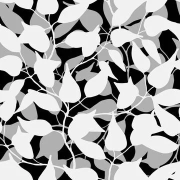 Blätter überall seamless pattern with leaves Copyright: xZoonar.com/angeta. Stockfoto's