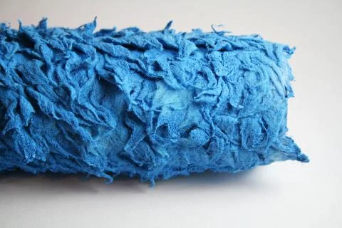 Blaue farbrolle Stock Photos