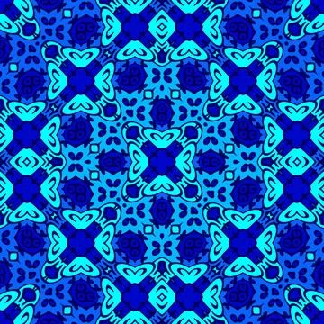 Blaue Kachel seamless pattern with blue tile Copyright: xZoonar.com/angeta... Stock Photos