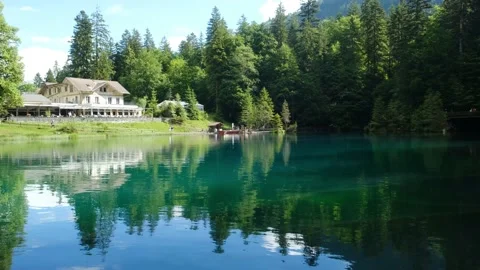 Blausee Lake Stock Footage 198706043