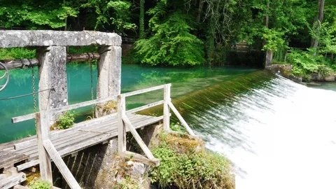 Blautopf spring Video stock 124367057