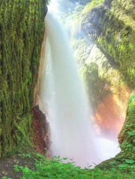 Blawan waterfall Blawan waterfall. Java. Indonesia. Merged from 2 images C... Stock-Fotos