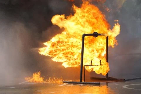 Blaze fire flame Stock Photos