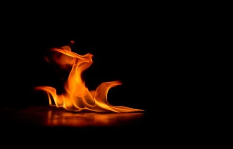 Blaze fire flame texture background Stock Photos