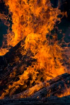 Blaze fire flame texture background Stock Photos
