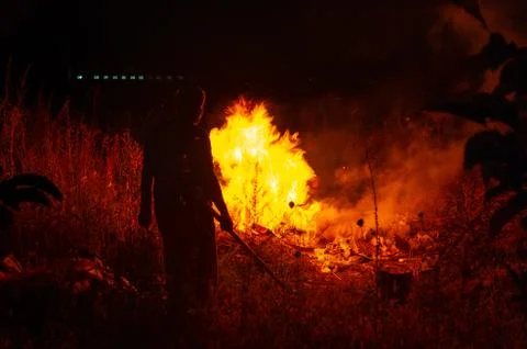 Blaze fire flame texture background Foto stock