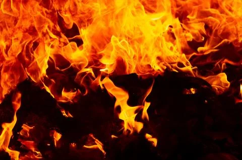 Blaze fire flame texture background Stock Photos