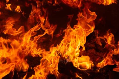Blaze fire flame texture background Stock Photos