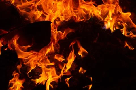 Blaze fire flame texture background Stock Photos