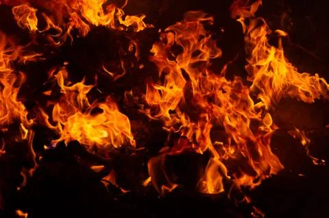 Blaze fire flame texture background Stock Photos