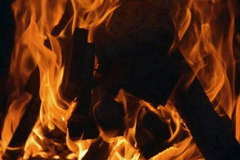 Blaze fire flame texture background. Fire sparks background. Abstract fire .. Stock Photos