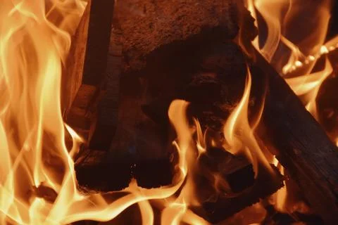 Blaze fire flame texture background. Fire sparks background. Abstract fire .. Stock Photos