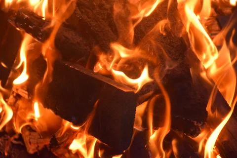 Blaze fire flame texture background. Fire sparks background. Abstract fire .. Stock Photos