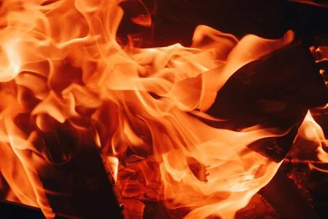 Blaze fire flame texture background. Fire sparks background. Abstract fire .. Stock Photos