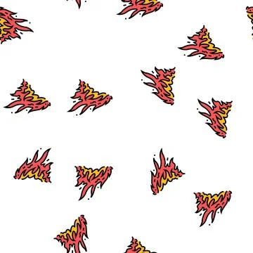 Blaze fire vector seamless pattern Stockillustratie