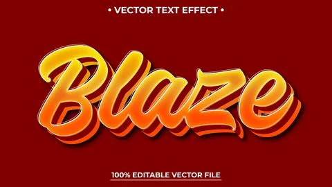 Blaze text effect, fire orange color editable text style on dark grunge tex.. 스톡 일러스트