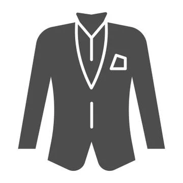 Blazer solid icon. Jacket vector illustration isolated on white. Formal clothes イラスト素材