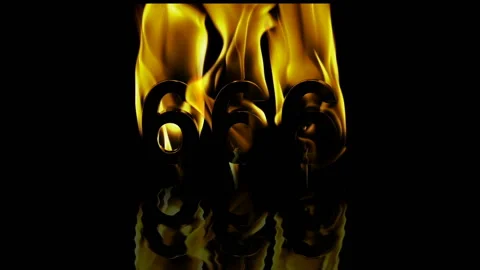 Blazing 666 And 13 Pack Stock Footage 95769529