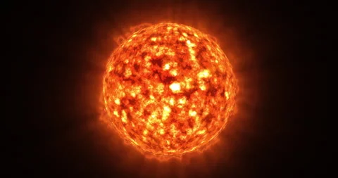 A blazing bubbling orange star Stock Footage 271146735