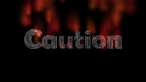 A Blazing Caution Sign Warning of Extreme Heat - Close Up Stock Footage 335897936