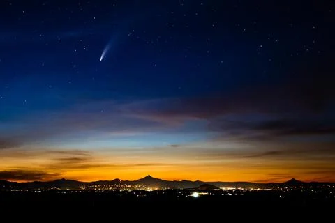 Blazing Comet Stock Photos