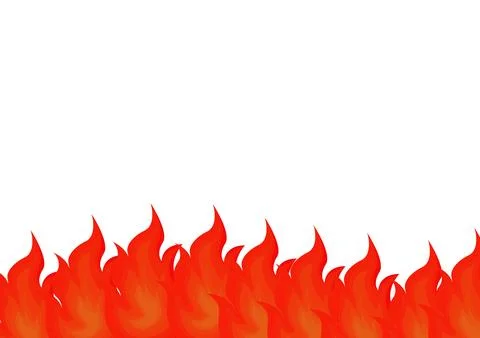 Blazing fire background with orange gradient Stock Illustration