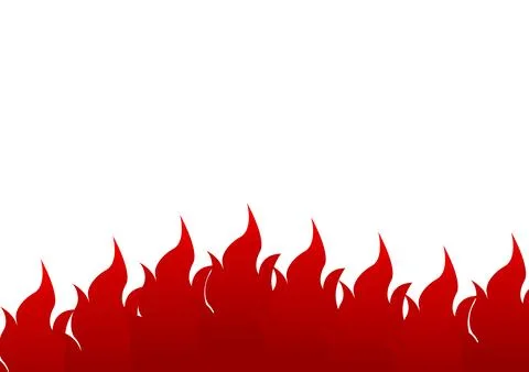 Blazing fire background with red gradient Stock Illustration