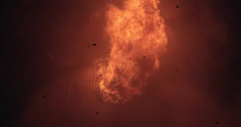 Blazing fire barn. Stock Footage 149629737