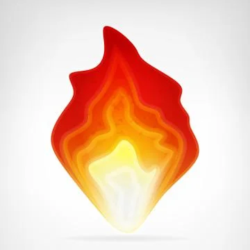 Blazing fire flame vector element vector illustration Stockillustratie