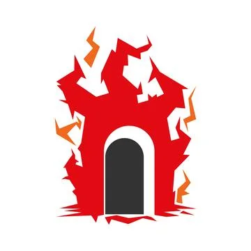 Blazing Fire Logo Design Illustrazione stock