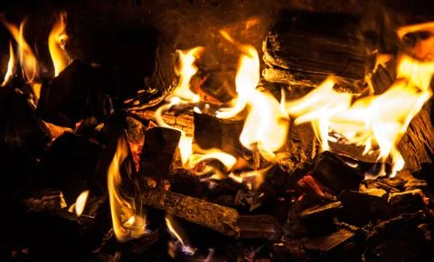 Blazing fire Stock Photos