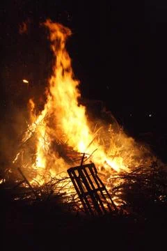 Blazing fire Stock Photos