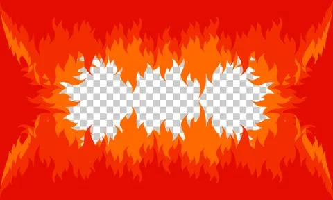 Blazing fire vector design Stock Illustration