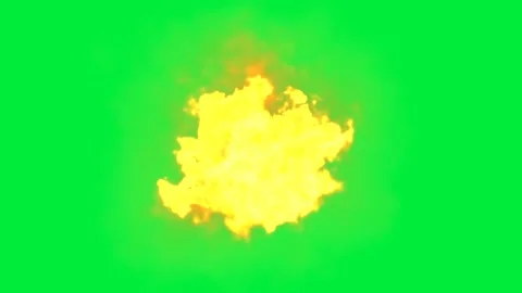 A blazing flame on the background of the chroma key Stock Footage 148110467