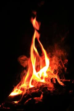 Blazing flame Foto stock