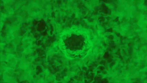 Blazing Green Flames Stock Footage 327610393