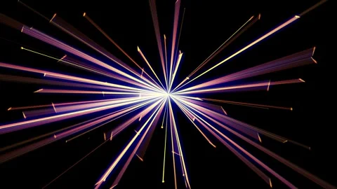 Blazing light explodes outward from central point Stock Footage 330738696