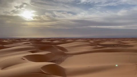 Blazing sunset over the dunes 스톡 동영상 197484289