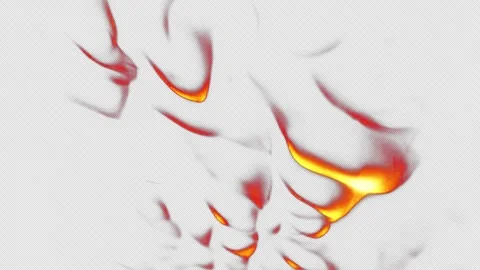 Blazing Waves Fire Across Screen Looped Video stock 287210345