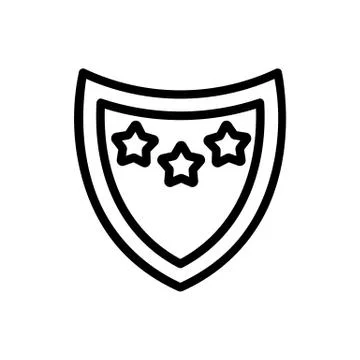 Blazon Icon vector. Isolated contour symbol illustration Stock Illustration