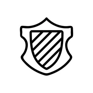 Blazon Icon vector. Isolated contour symbol illustration Stock Illustration
