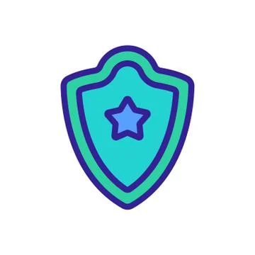 Blazon Icon vector. Isolated contour symbol illustration Stock Illustration