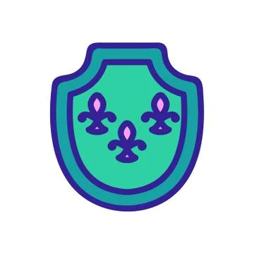 Blazon Icon vector. Isolated contour symbol illustration Stock Illustration