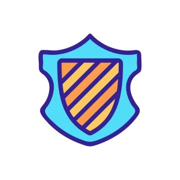 Blazon Icon vector. Isolated contour symbol illustration Stock Illustration