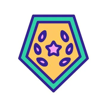 Blazon Icon vector. Isolated contour symbol illustration Stock Illustration