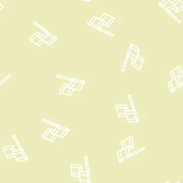 Blazon spain line vector seamless pattern Stock Illustration