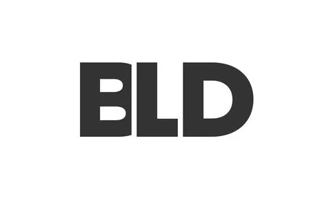 BLD logo design template with strong and modern bold text. Initial based ve.. Stockillustratie